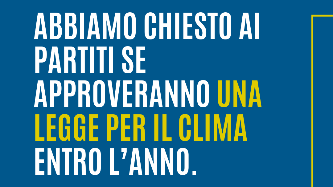 elezioni legge clima